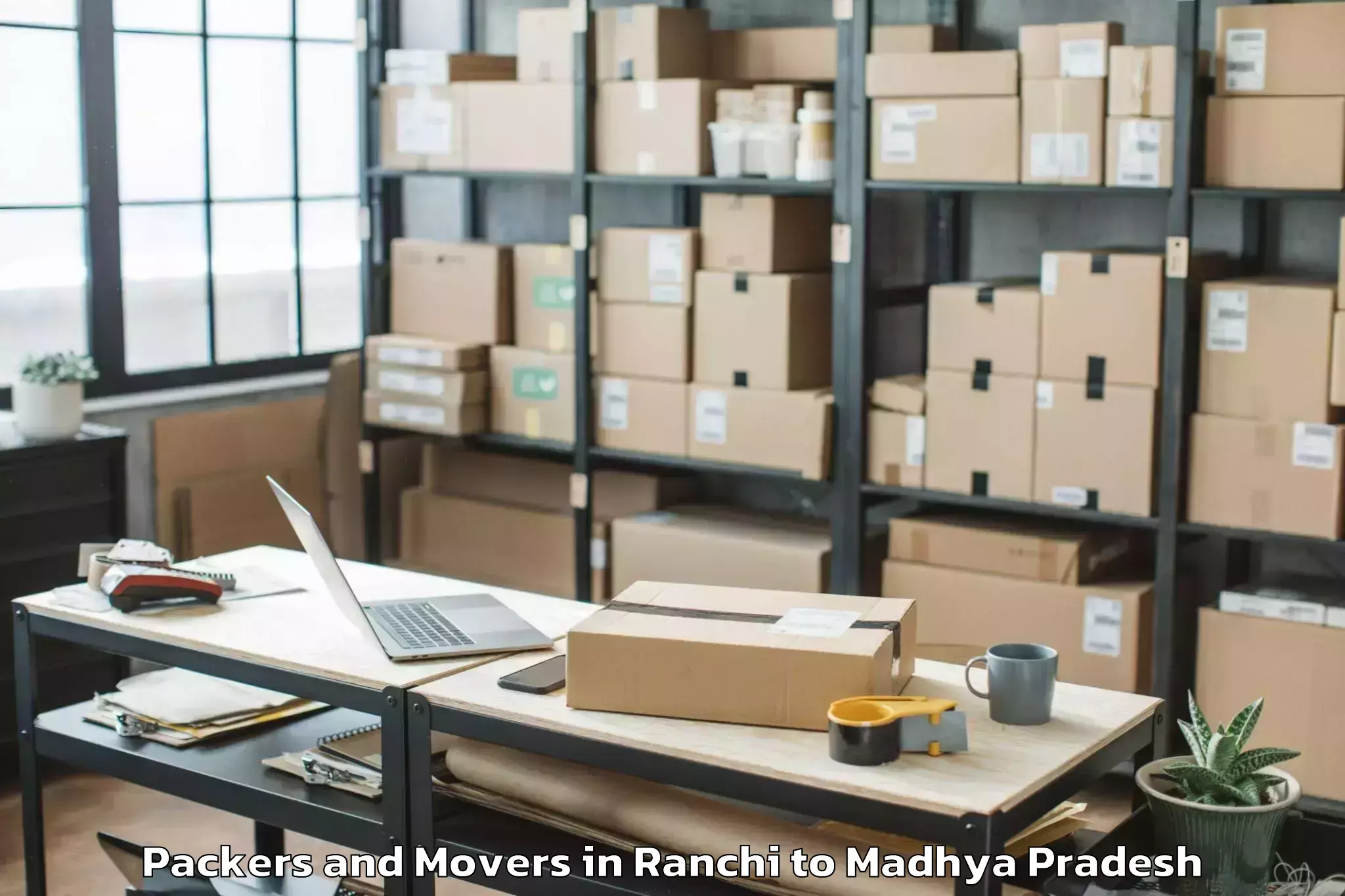 Professional Ranchi to Satna Airport Tni Packers And Movers